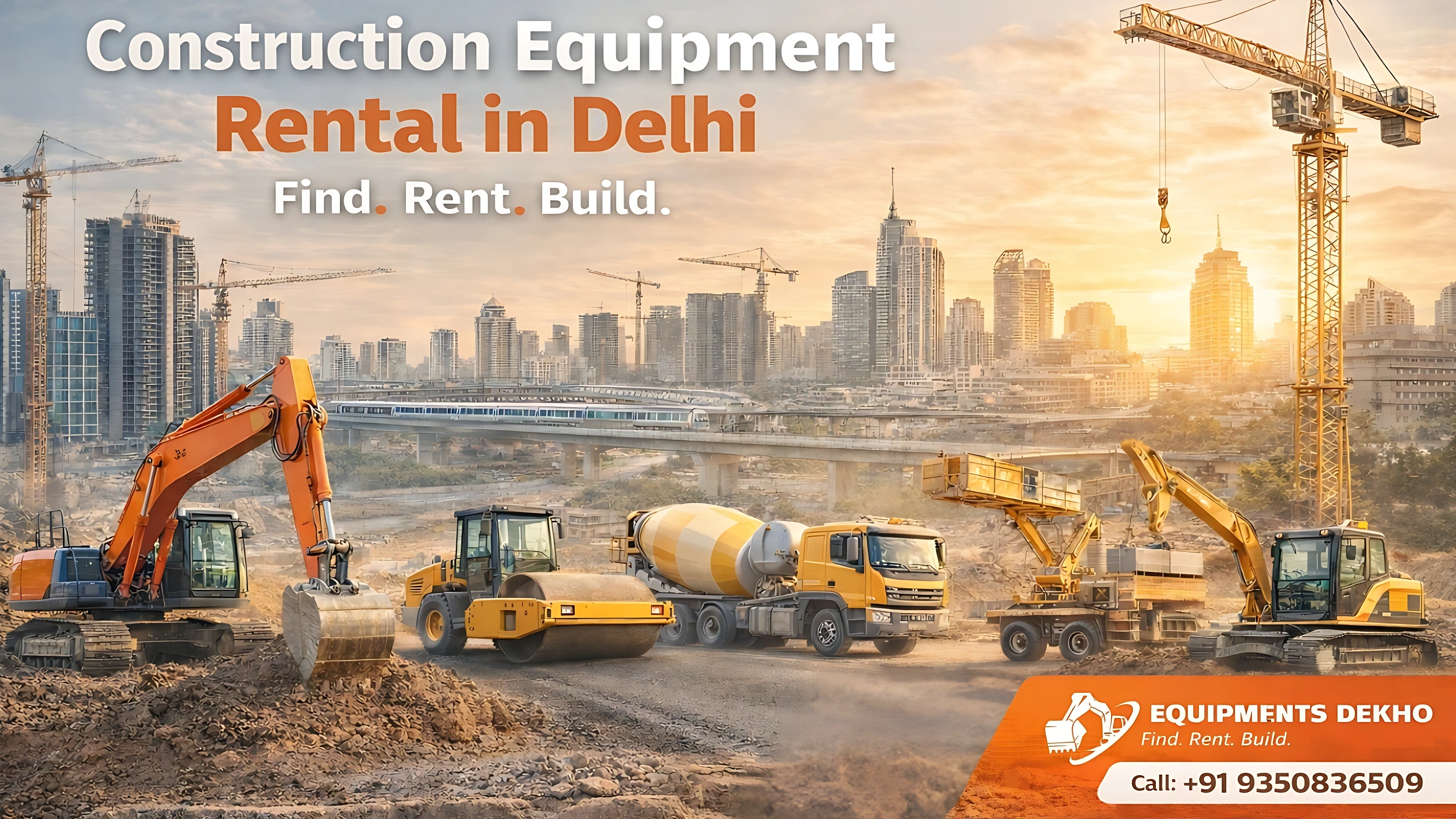 Construction Equipment Rental in Delhi &ndash; A Complete Guide by Equipments Dekho