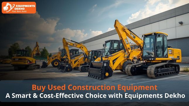 Buy Used Construction Equipment: A Smart & Cost-Effective Choice with Equipments Dekho