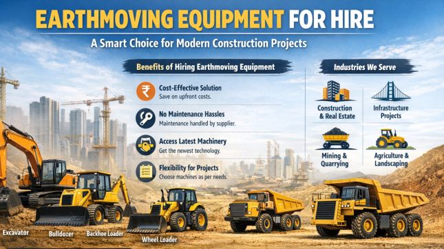 Earthmoving Equipment for Hire &ndash; A Smart Choice for Modern Construction Projects