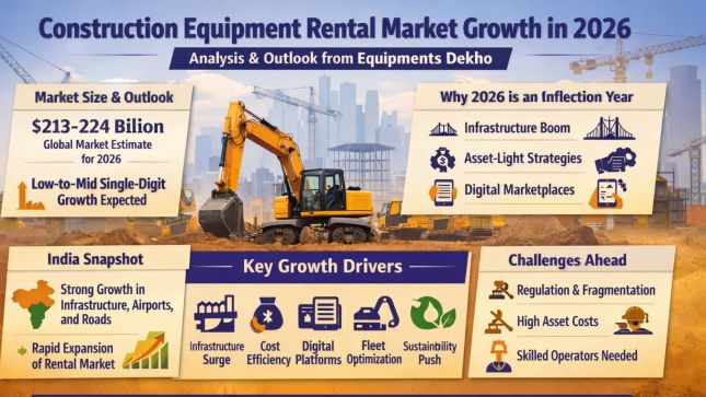Construction Equipment Rental Market Growth in 2026 &mdash; From Equipments Dekho