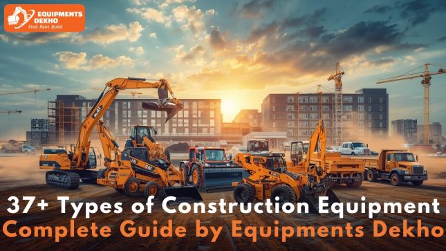 37+ Types of Construction Equipment and Their Uses (Complete Guide by Equipments Dekho)