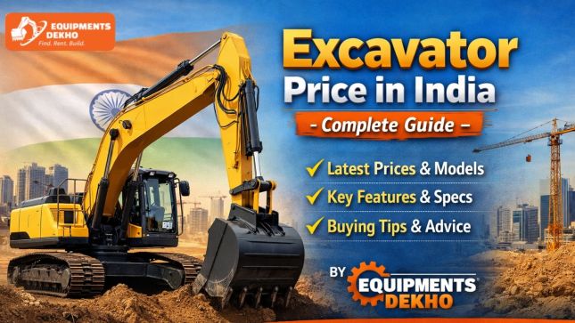 Excavator Price in India &ndash; Complete Guide by Equipments Dekho