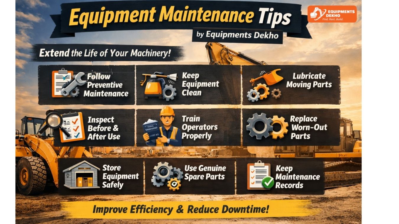 Equipment Maintenance Tips &ndash; A Complete Guide by Equipments Dekho