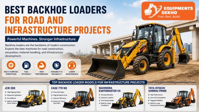 Best Backhoe Loaders for Road and Infrastructure Projects From Equipments Dekho