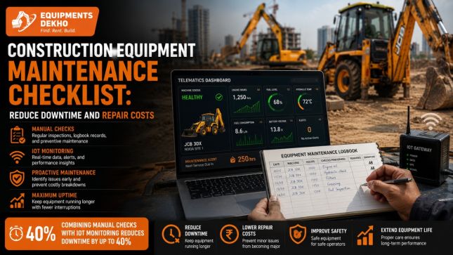 Construction Equipment Maintenance Checklist: Reduce Downtime and Repair Costs