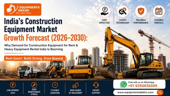 India's Construction Equipment Market Growth Forecast (2026&ndash;2030): Why Demand for Construction Equipment for Rent & Heavy Equipment Rental India Is Booming