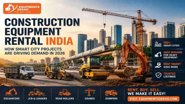 Construction Equipment Rental India: How Smart City Projects Are Driving Demand in 2026