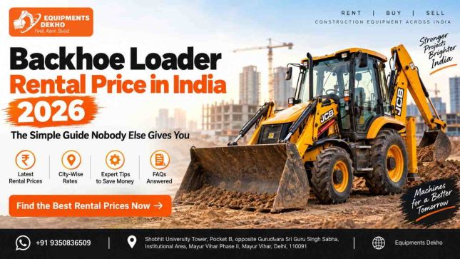 Backhoe Loader Rental Price in India 2026: The Simple Guide Nobody Else Gives You