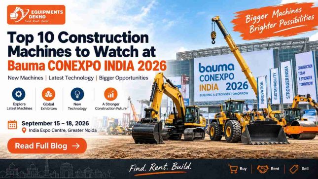 Top 10 Construction Machines to Watch at Bauma CONEXPO INDIA 2026